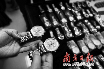 广州市场百元假名牌名表泛滥，产地竟在民宅小作坊？