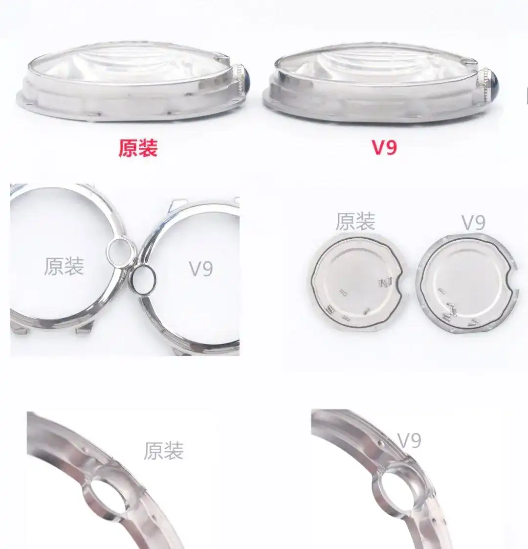 卡地亚蓝气球真假对比：以V9厂42mm白金款为例，看复刻程度如何？  第5张