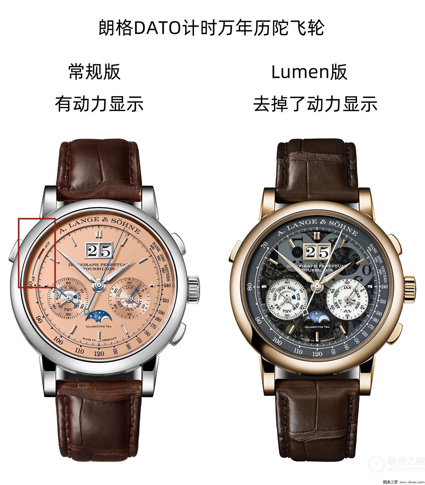 手动计时万年历哪家强？朗格DATO计时万年历陀飞轮Lumen脱颖而出  第13张