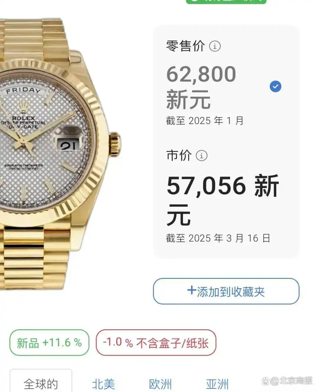 劳力士二手价格下跌，部分款式跌破公价，跌幅近50%  第1张